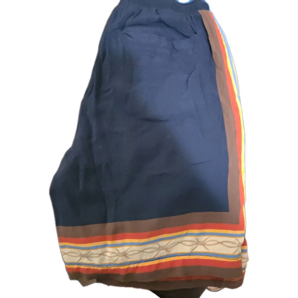 Cookies‎ Brand  Swim Trunks Mens Size Medium Navy Blue Brown Rust Barbed Wire